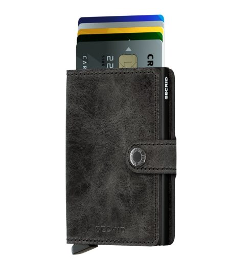 ארנק RFID קומפקטי Secrid Miniwallet – אלומיניום + עור | תוצרת הולנד