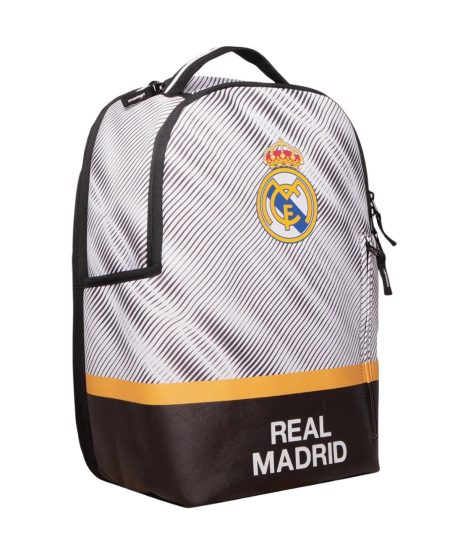 תיק גב לבית הספר ריאל מדריד שחור/לבן REAL MADRID
