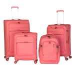 סט 3 מזוודות בד פרימיום SLAZENGER ICON 28/24/20 + תיק גב עליה למטוס