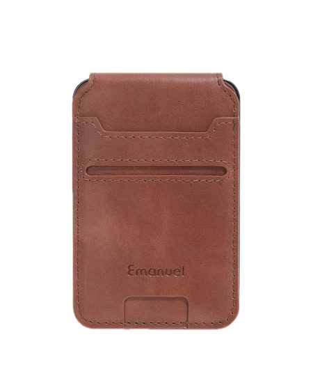 ארנק עור פונקציונלי לגבר עמנואל דגם מולטיטאסק Emanuel