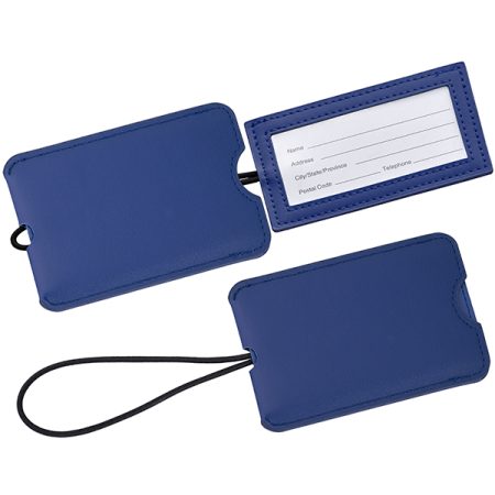 תג מזוודה נשלף דמוי עור