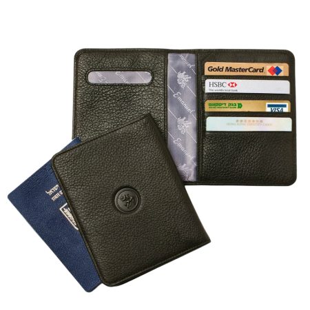 כיסוי דרכון יוקרתי מעור נאפה מבית עמנואל Emanuel