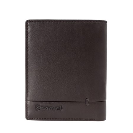 ארנק עור נאפה קומפקטי עמנואל ליאון Emanuel