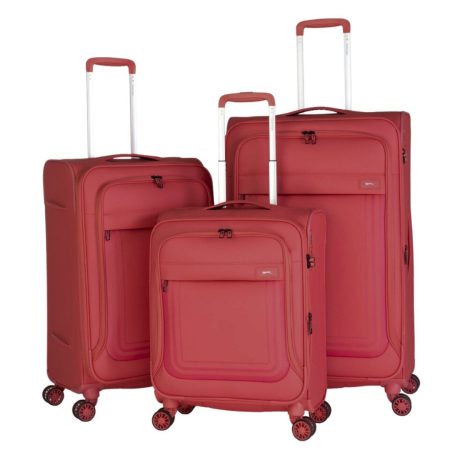 סט 3 מזוודות בד פרימיום SLAZENGER ICON 28/24/20 – עם תא חליפון, תא רחצה ומנעולי TSA