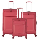 סט 3 מזוודות בד פרימיום SLAZENGER ICON 28/24/20 – עם תא חליפון, תא רחצה ומנעולי TSA