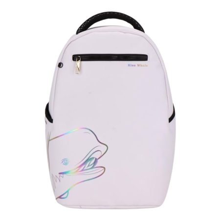 תיק גב מעוצב לנוער וללימודים KISS WHALE White Whale